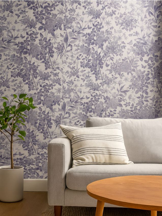 Sinsay - Samolepiaca tapeta - tmavomodrá