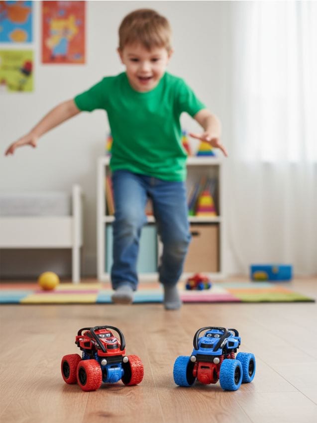 Sinsay - Set de 2 mașini cu acționare prin frecare - multicolor