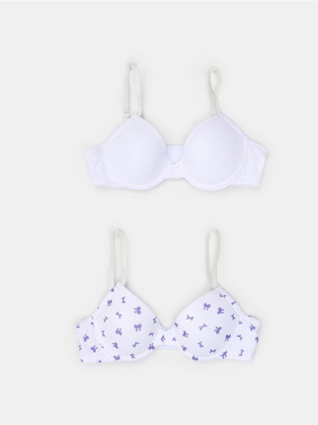 Sinsay - Sutien pentru fete 2 pack - crem