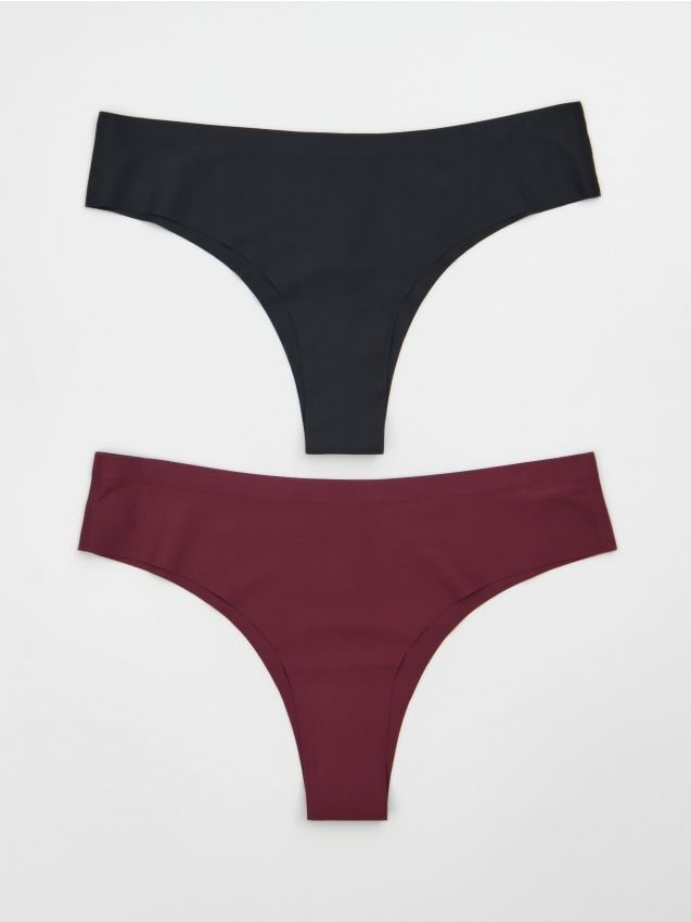Sinsay - Set de 2 perechi de chiloți cu croială braziliană - multicolor