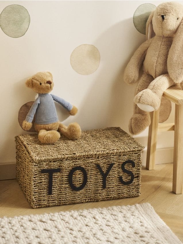 Kosz do przechowywania z napisem TOYS - SINSAY