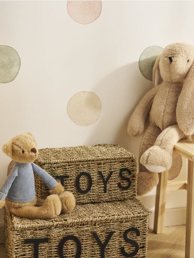 Korpa za odlaganje s natpisom TOYS - SINSAY