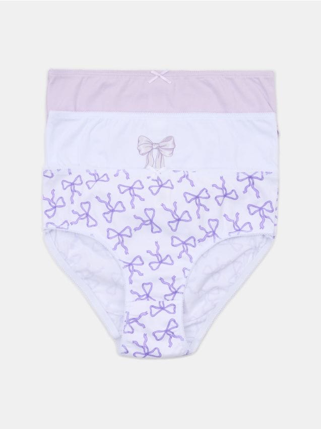 Sinsay - Bawełniane majtki 3 pack - wielobarwny