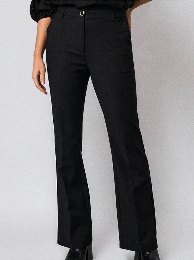 Sinsay - Flare nohavice - čierna