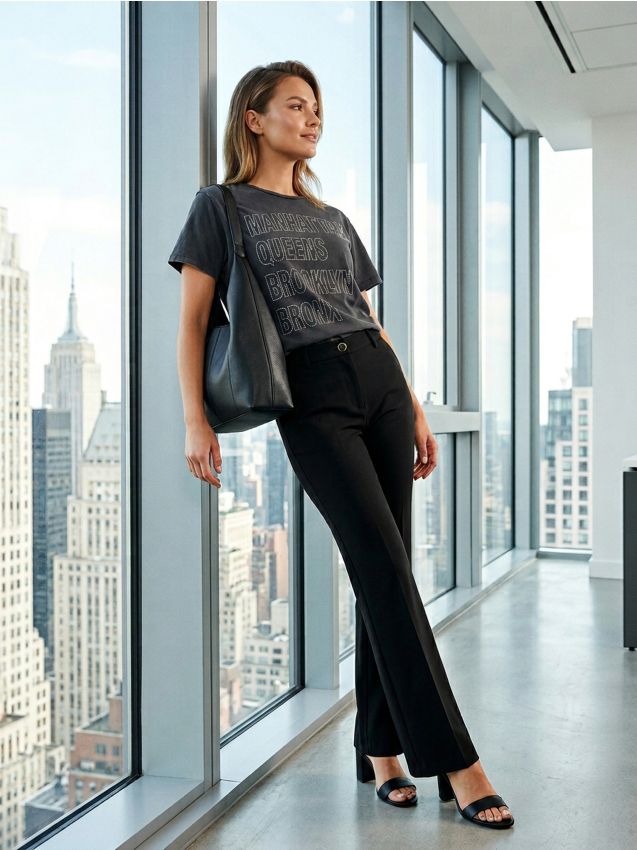 Sinsay - Pantaloni flare - negru