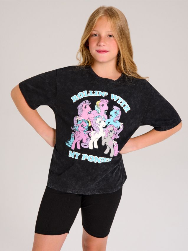 Sinsay - Pyžamo s opraným efektom My Little Pony - čierna