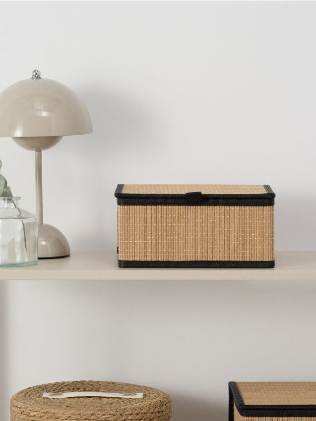 Sinsay - Úložná krabica s vekom - béžová