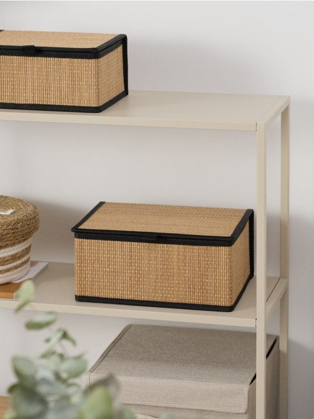 Sinsay - Úložná krabica s vekom - béžová