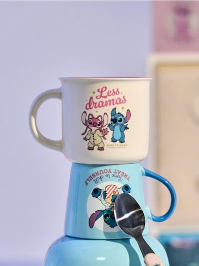 Керамічна чашка з принтом Lilo & Stitch