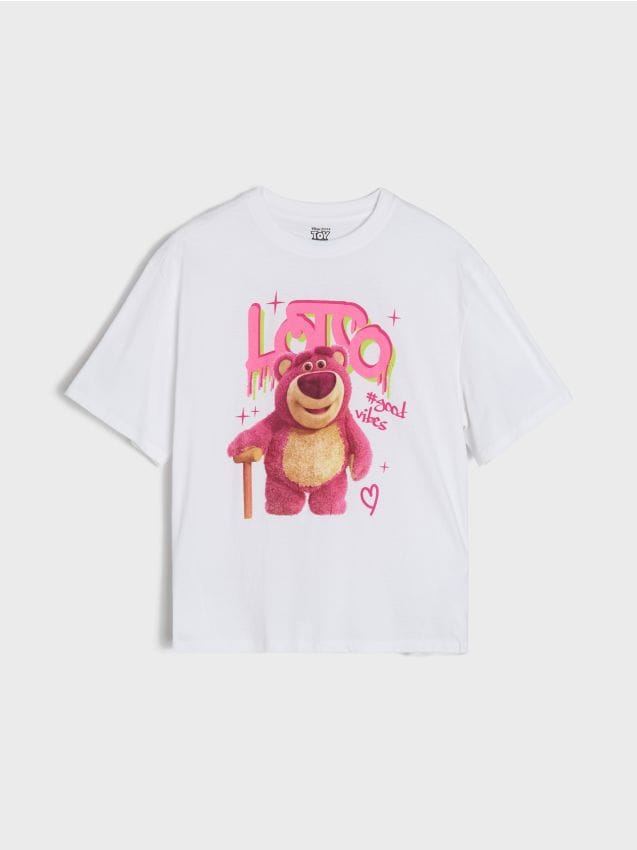 Sinsay - Tricou din bumbac cu imprimeu Toy Story - alb