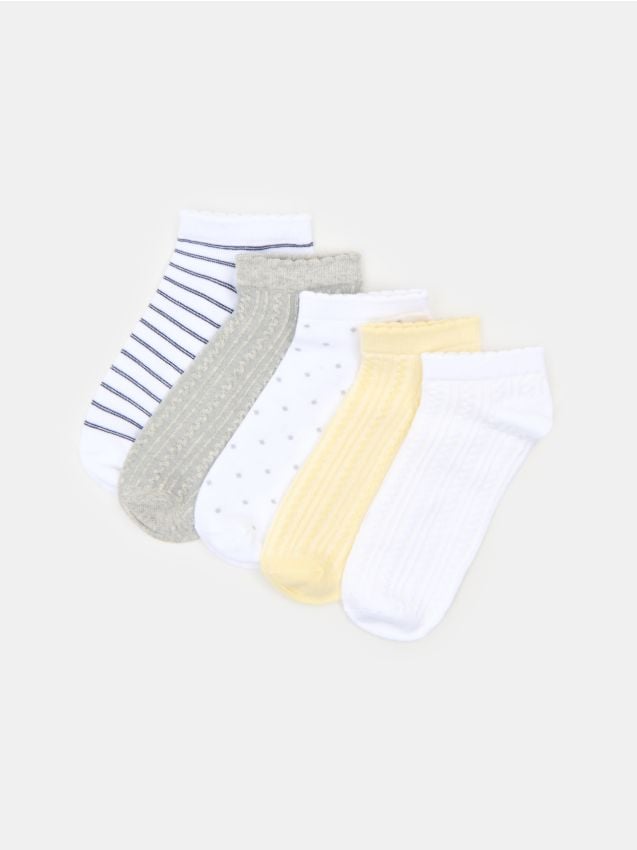 Sinsay - Krótkie skarpetki 5 pack - wielobarwny