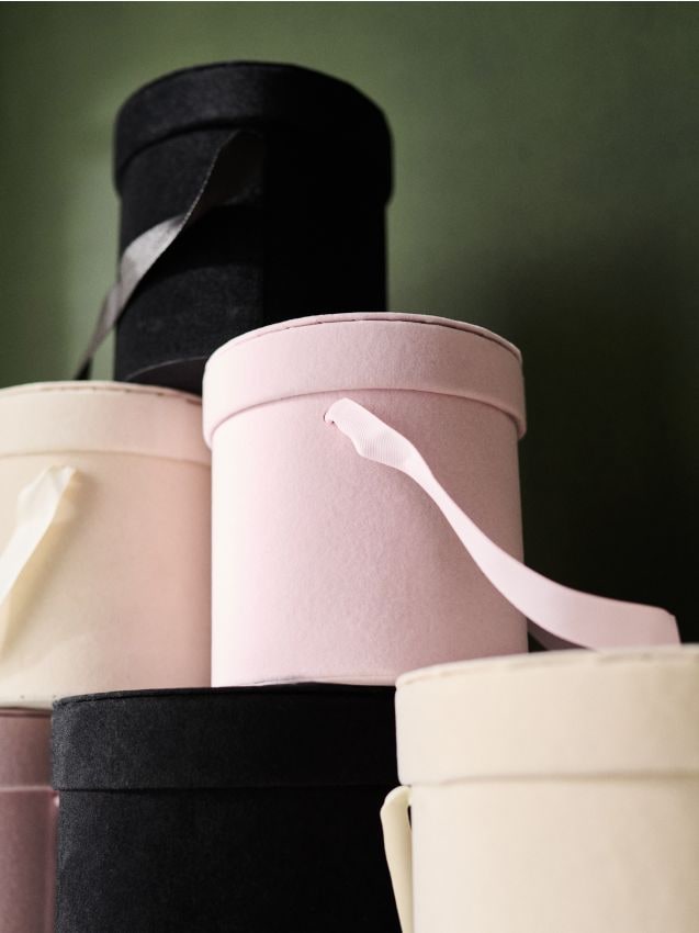 Sinsay - Flowerbox decorativ rotund cu mâner - roz