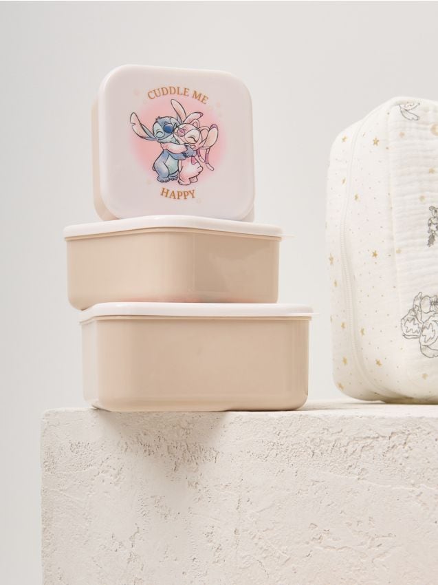 Sinsay - Nádoby na potraviny Lilo & Stitch 3 pack - viacfarebná