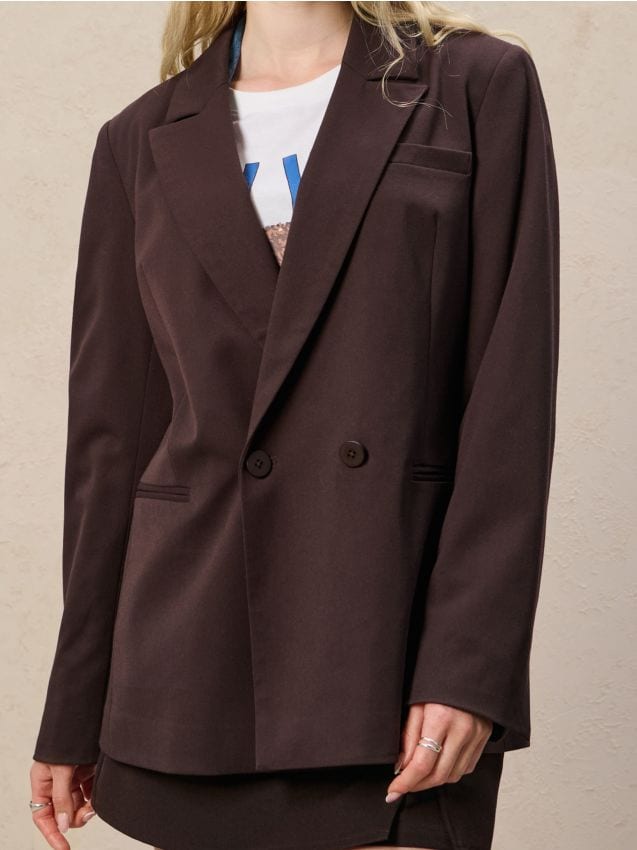 Sinsay - Sako s prídavkom viskózy - popolavo hnedá