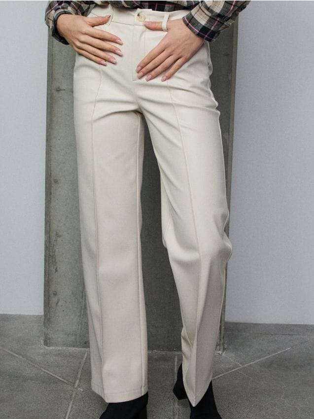 Sinsay - Nohavice z eko kože - telová