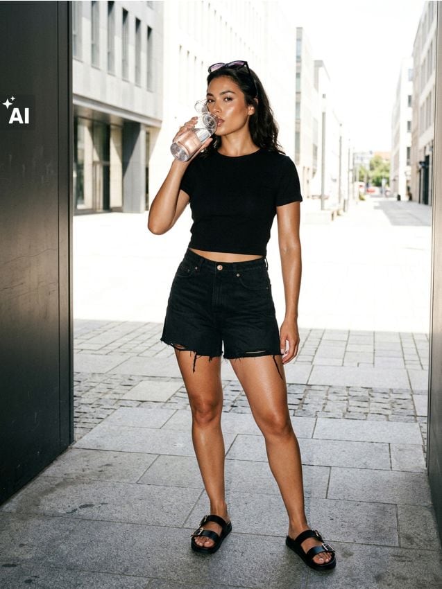 Sinsay - Tricou din bumbac - negru