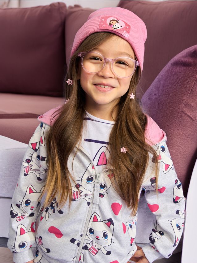 Sinsay - Čiapka beanie Gabby Dollhouse - pastelová ružová