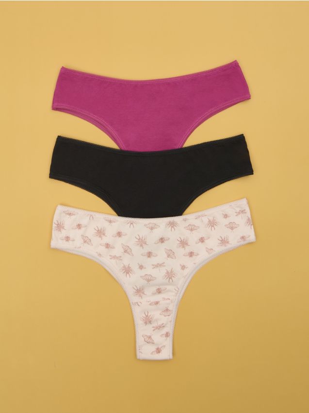 Brasilslip, 3er-Pack - SINSAY