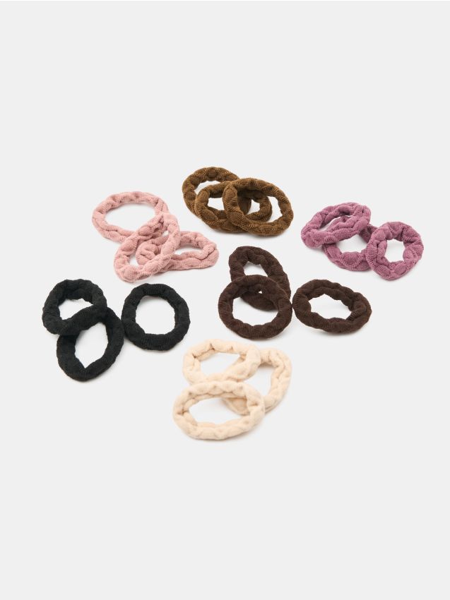 Sinsay - Set de 18 de elastice de păr - multicolor