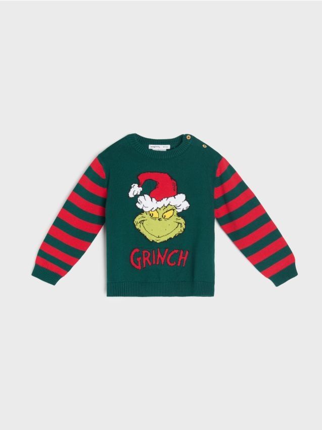 Sinsay - Pulover de Crăciun Grinch - albastru-verzui
