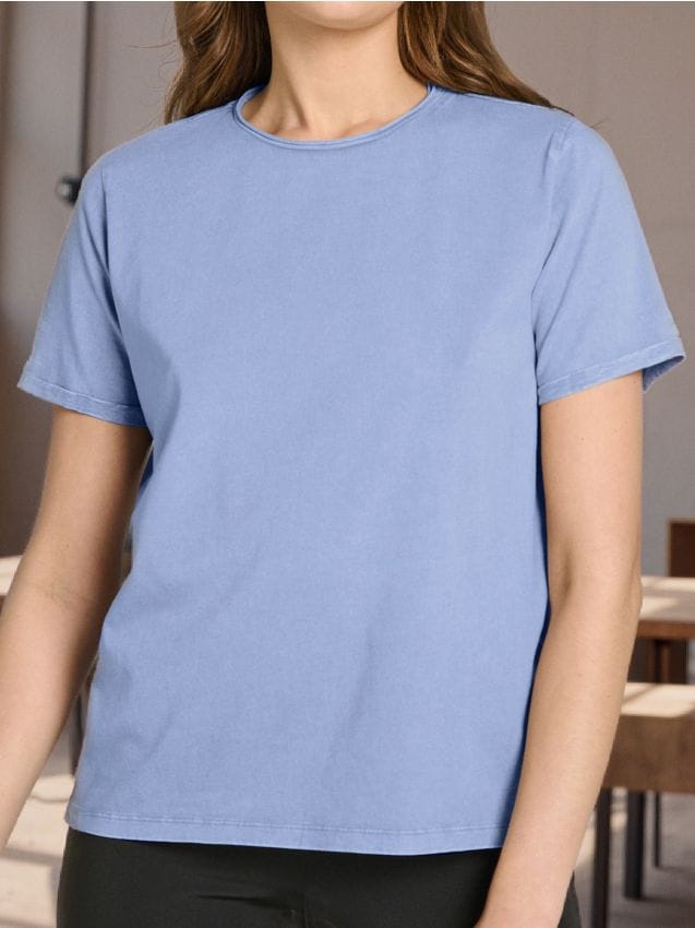 T-Shirt mit Wascheffekt - SINSAY