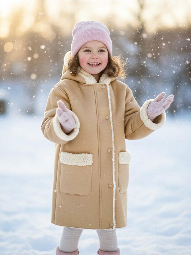 Sinsay - Palton din imitație de velur cu blană - bej