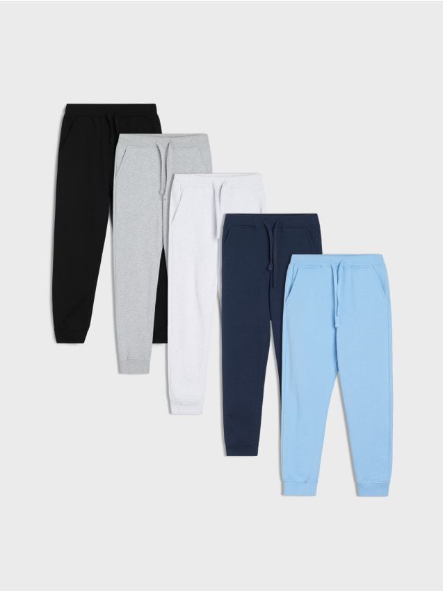 Sinsay - Set de 5 perechi de pantaloni sport - gri-neutru