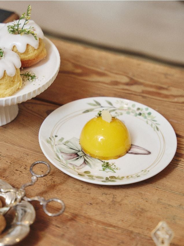 Sinsay - Farfurii ceramice de Paște cu motiv de iepuraș 2 pack - alb