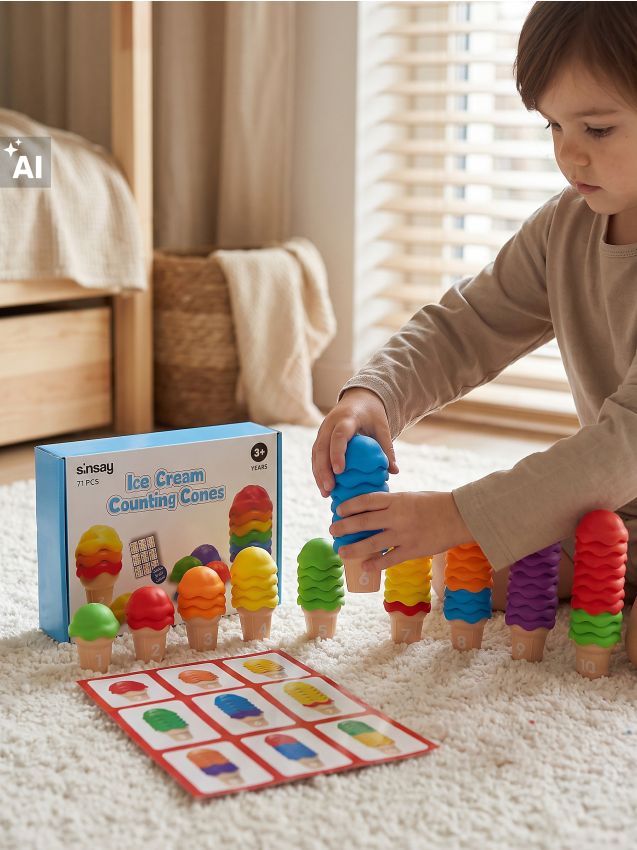 Sinsay - Edukativni set za učenje brojanja s motivom sladoleda 71 pack