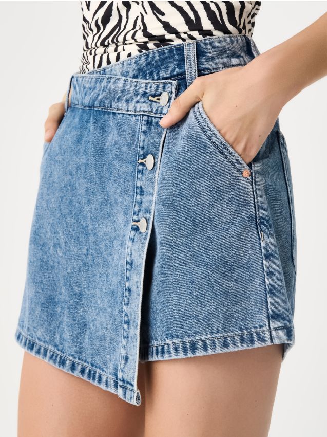 Gonna-pantaloncini di jeans - SINSAY