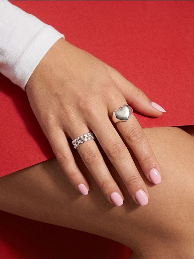 Sinsay - Set de 2 inele - argintiu