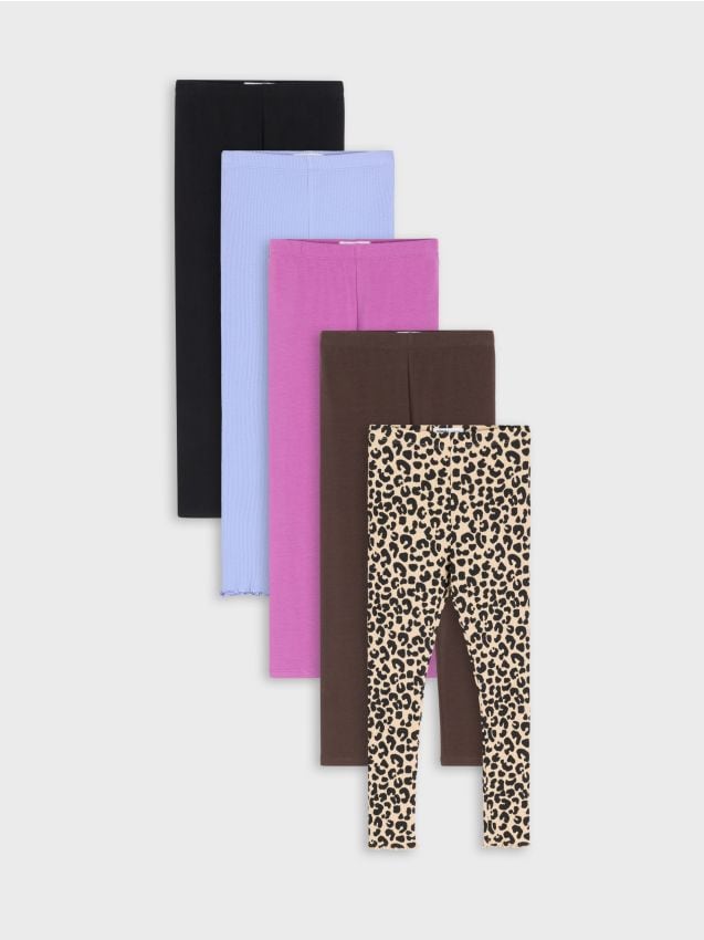 Sinsay - Colanți din bumbac, set de 5 bucăți - multicolor