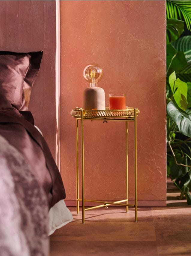 Sinsay - Măsuță decorativă cu margine ajurată - auriu