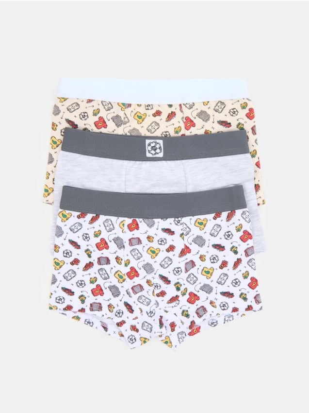 Sinsay - Bokserki z motywem piłkarskim 3 pack - wielobarwny