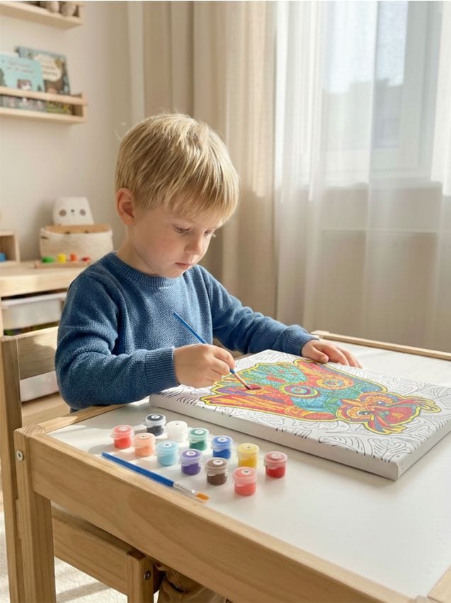 Sinsay - Set de colorat după numere - multicolor