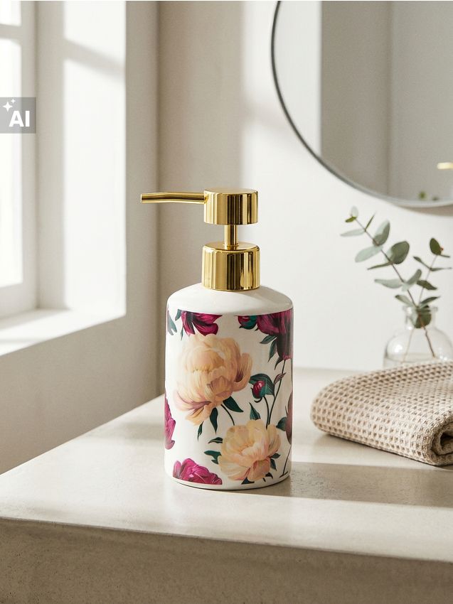 Sinsay - Dispensator de săpun cu motiv floral - multicolor