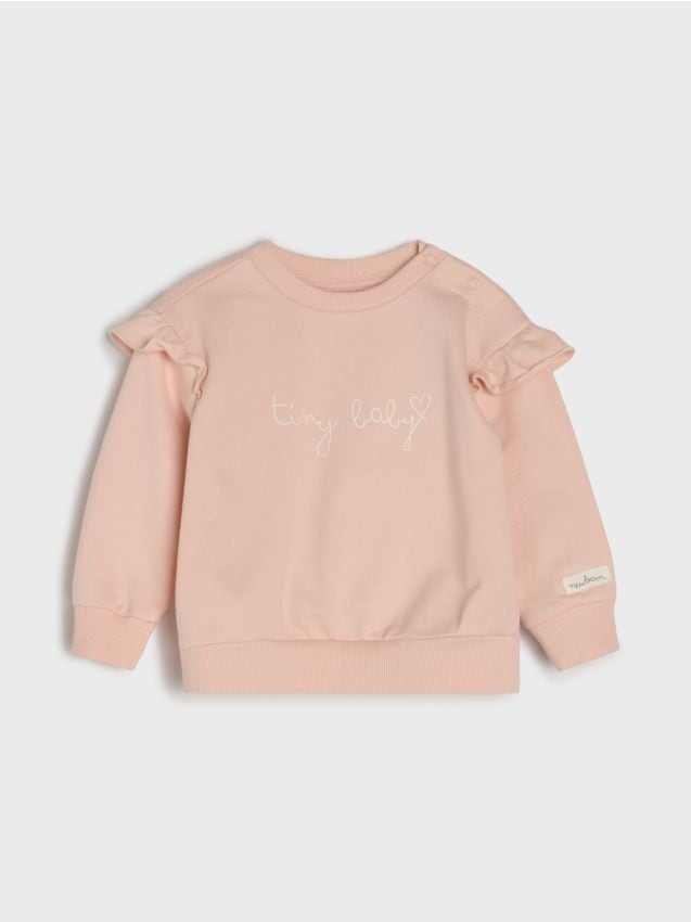 Sinsay - Mikina crewneck - pastelová ružová