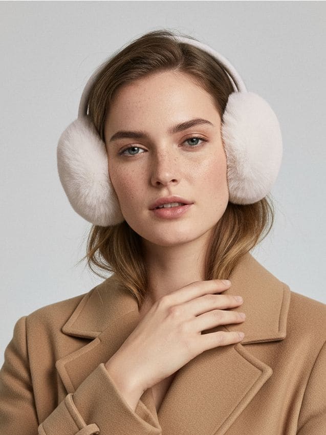 Sinsay - Klapky na uši - krémová