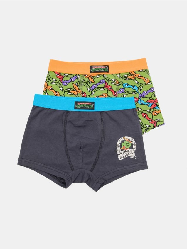 Sinsay - Bawełniane bokserki 2 pack Teenage Mutant Ninja Turtles - wielobarwny