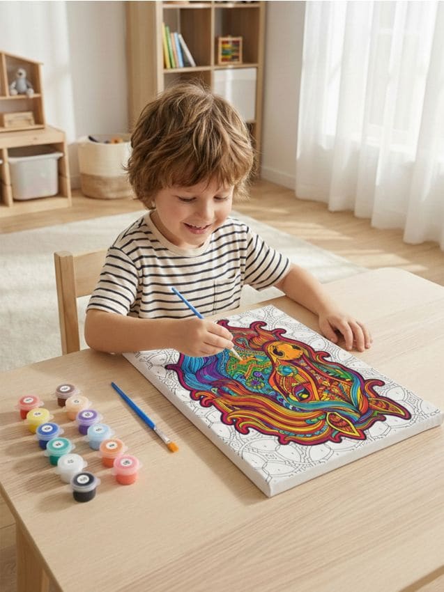 Sinsay - Set de colorat după numere - multicolor