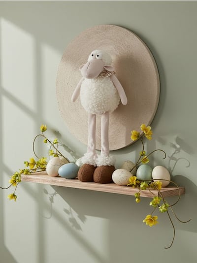 Stoječa dekoracija v obliki ovce