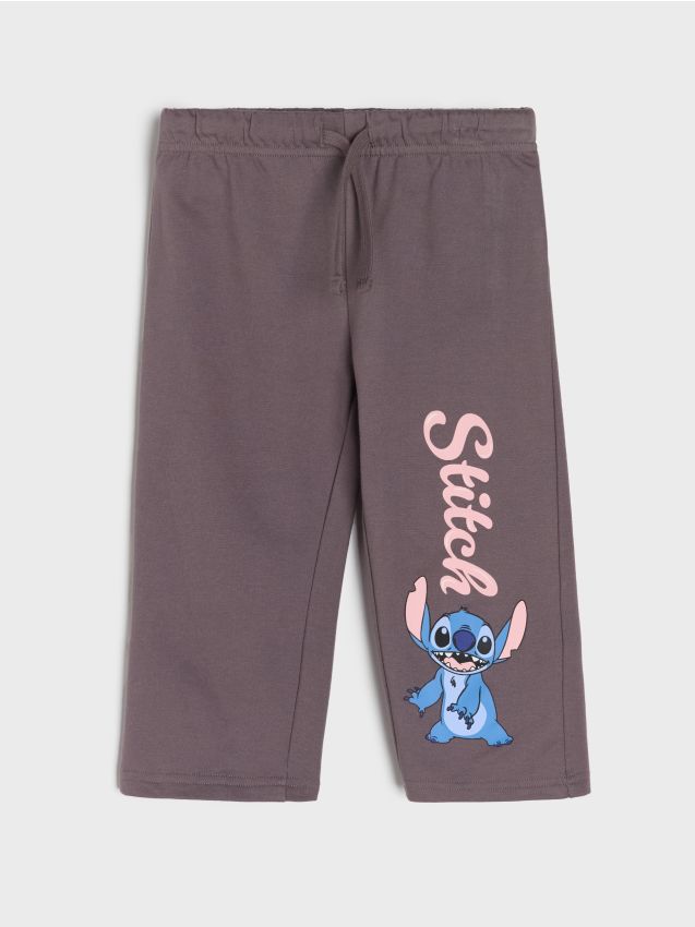 Sinsay - Pantaloni sport Stitch - negru-antracit