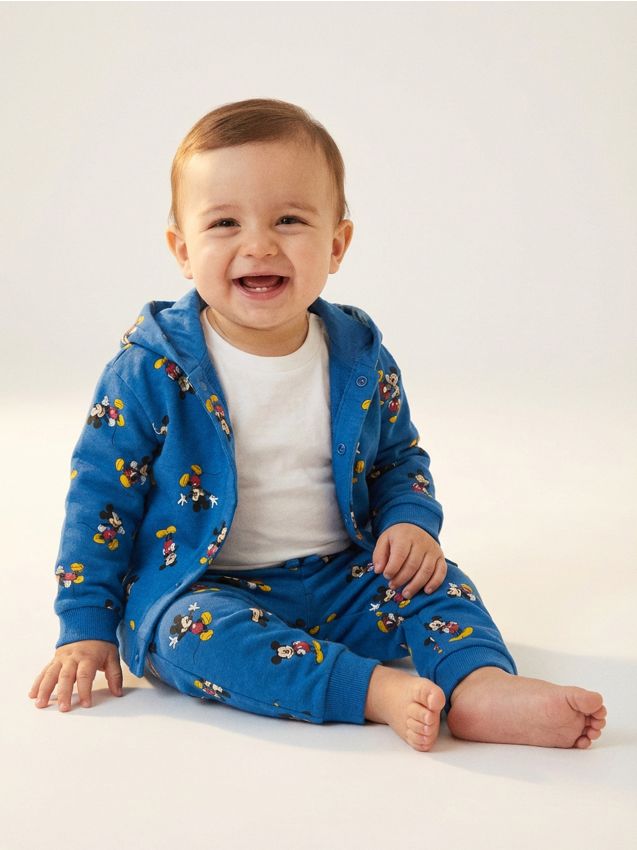 Sinsay - Pantaloni sport jogger Mickey Mouse - mid blue