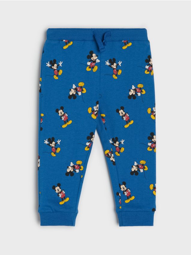 Sinsay - Pantaloni sport jogger Mickey Mouse - mid blue
