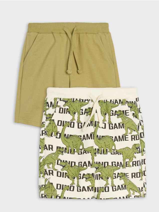 Sinsay - Set de 2 perechi de pantaloni scurți - verde-oliv cald