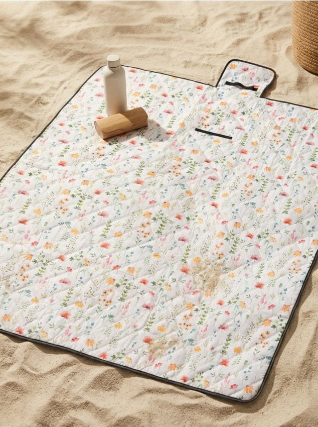 Sinsay - Pătură de picnic pliabilă cu motiv floral - multicolor