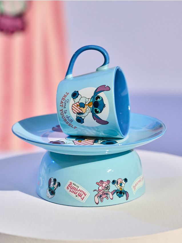 Sinsay - Keramický hrnček s potlačou Lilo & Stitch - viacfarebná