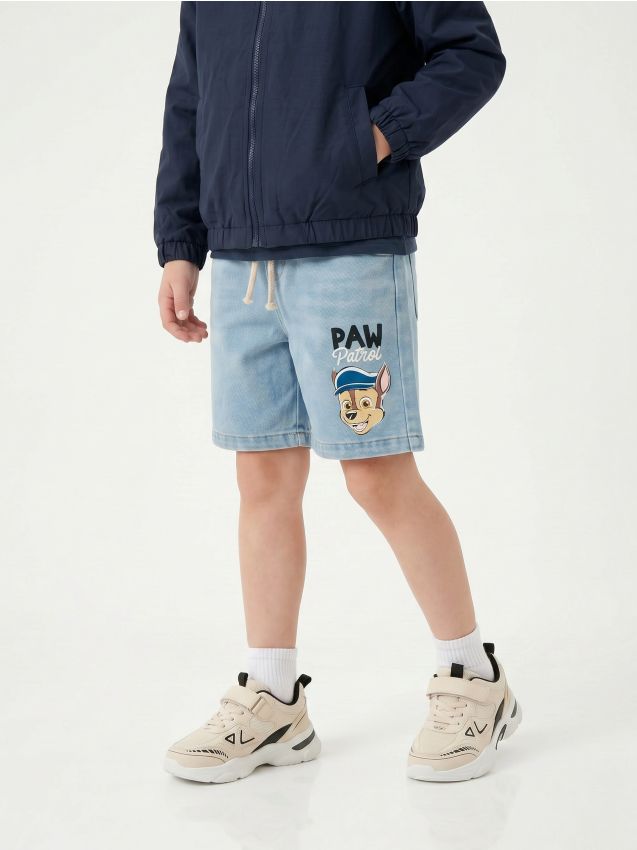 Sinsay - Pantaloni scurți din denim PAW Patrol - albastru