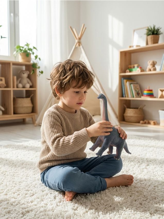 Sinsay - Figurină 3D de dinozaur Brachiosaurus de strâns - multicolor