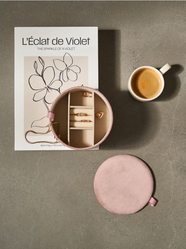 Sinsay - Organizer rotund pentru bijuterii - roz